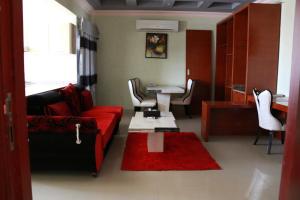 Posezení v ubytování Horizon Hotel Apartments - الأفق للشقق الفندقية
