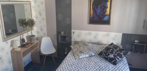 Χώρος καθιστικού στο Patrick&Pierre Bed and Breakfast Nîmes