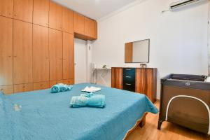 Posteľ alebo postele v izbe v ubytovaní Manolitos Apartments 5