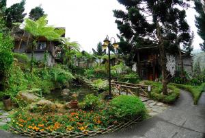 Taman di luar Shinmingshan Holiday Inn