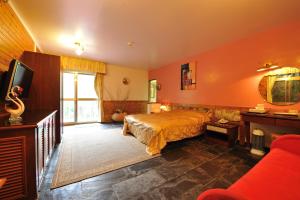 Televisyen dan/atau pusat hiburan di Shinmingshan Holiday Inn