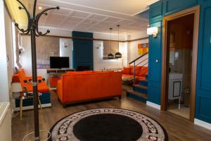 A seating area at Abi Luxury Villas
