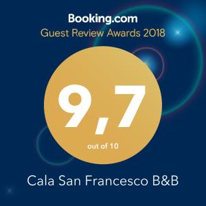 Certifikát, hodnocení, plakát nebo jiný dokument vystavený v ubytování Cala San Francesco B&B