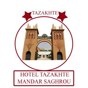 ein Logo für das Hotel taksim masjid nabawi marauder station in der Unterkunft Hotel Mandar Saghrou Tazakhte in El-Kelâa M’Gouna