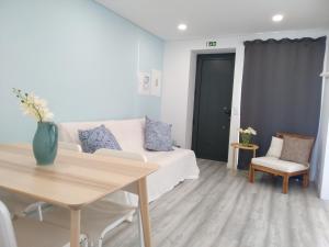 Posezení v ubytování Casas do Pedro T1