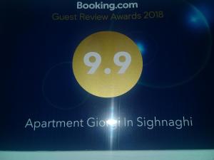 Certifikát, hodnocení, plakát nebo jiný dokument vystavený v ubytování Apartment Giorgi in Sighnaghi