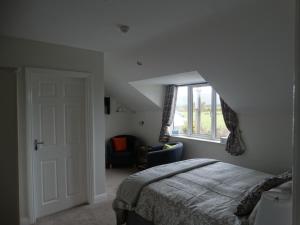 a bedroom with a bed and a window at Dunlavin House - Aidan OBrien in Dingle