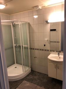 Koupelna v ubytování Reinebringen Apartments