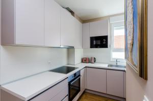 Kuchyňa alebo kuchynka v ubytovaní New Art Apartment