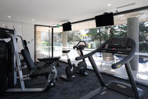 Das Fitnesscenter und/oder die Fitnesseinrichtungen in der Unterkunft Knightsbridge Canberra