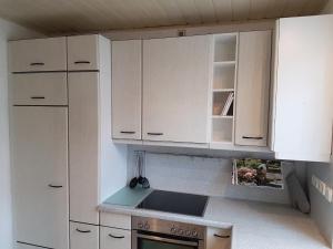 Kjøkken eller kjøkkenkrok på Ferienhaus Wohnen unter Freunden