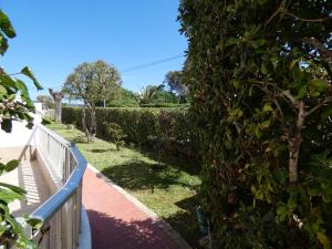 A garden outside Hostal Port Fornells