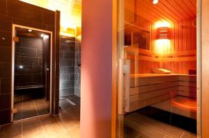 Koupelna v ubytování Hotel Zapa