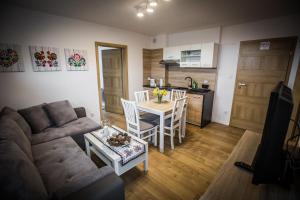 Kuchyňa alebo kuchynka v ubytovaní Apartamenty przy skoczni