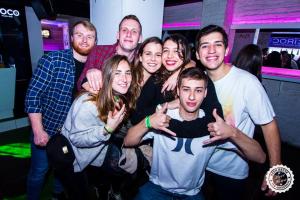 a group of people posing for a picture at a party at Greg&Tom Beer House Hostel in Krakow