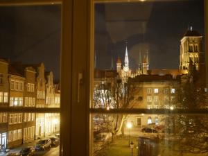 Widok na miasto Gdańsk z tego apartamentu