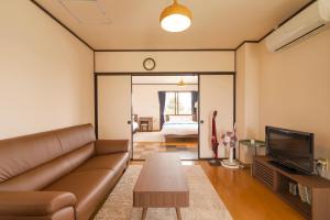 A seating area at Maru House