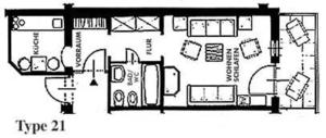 Plán poschodí v ubytovaní Alpenappartement Europa