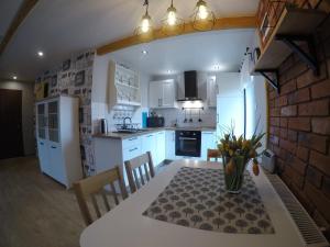 Kuchyň nebo kuchyňský kout v ubytování Apartamenty pod Dzikowcem