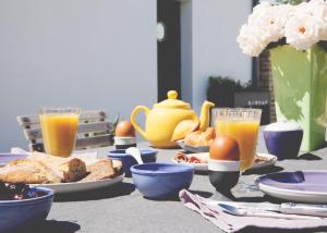 Možnosti zajtrka za goste nastanitve Maison d’hôtes Les Ajoncs