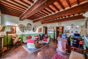 Posezení v ubytování Relais Oroscopo
