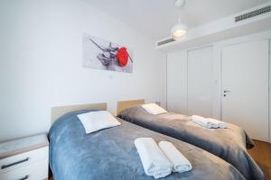 Voodi või voodid majutusasutuse Dubrovnik Style Luxury apartment 2 toas