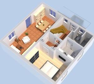 Posezení v ubytování Ferienhaus Storchennest