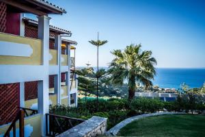 a view of the ocean from a building at Sea View Village in Vasilikos