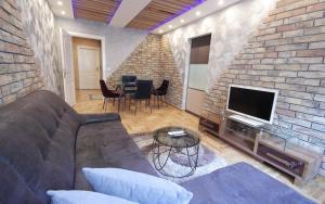TV a/nebo společenská místnost v ubytování Apartments Belgrade