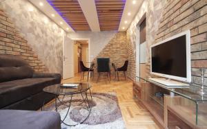 TV a/nebo společenská místnost v ubytování Apartments Belgrade
