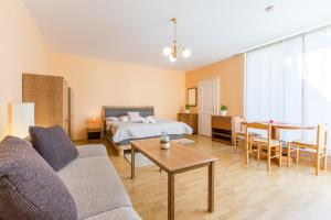 Postel nebo postele na pokoji v ubytování Hotel U Rytíře