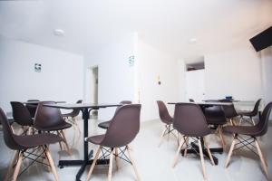TV a/nebo společenská místnost v ubytování Hostal Vasco