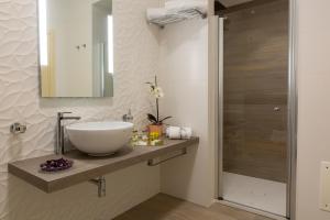 Koupelna v ubytování Aurum Suites