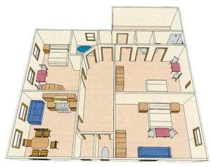 Plan piętra w obiekcie Appartement Mox