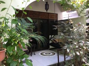 吉利宁静日旅馆外面的花园