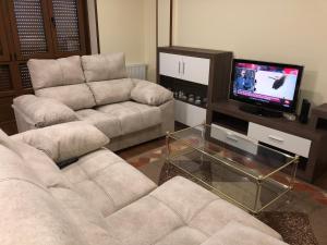 TV a/nebo společenská místnost v ubytování Apartamento Vistas al mar
