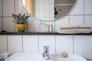 Koupelna v ubytování Landhotel Eifellust