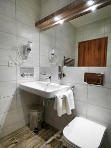 Koupelna v ubytování Hotel Viktor