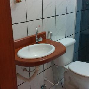 Koupelna v ubytování Pousada Murmúrio das Águas