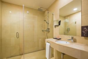 Koupelna v ubytování Hotel Regina