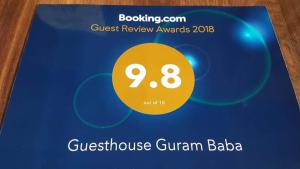Majutusasutuses Guesthouse Guram Baba olev sertifikaat, autasu, silt või muu dokument