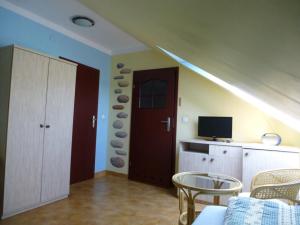 Μια τηλεόραση ή/και κέντρο ψυχαγωγίας στο Pokoje Pod Lasem