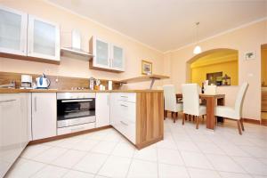 Kuchyň nebo kuchyňský kout v ubytování Apartment Martina