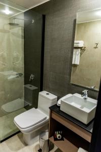 Koupelna v ubytování Hotel H9