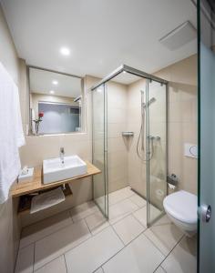 Koupelna v ubytování HotelChur.ch