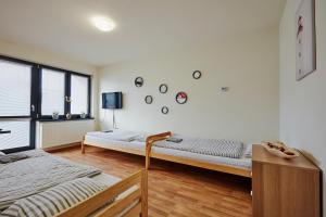 Holiday houses BARCA客房内的一张或多张床位