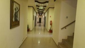 The lobby or reception area at The First Hotel