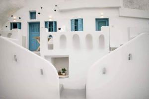 Posezení v ubytování Stoa Cave Villas