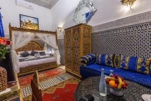Posezení v ubytování Riad Ghita Palace