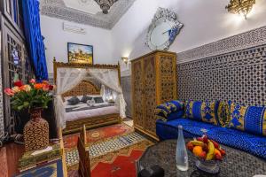 Posezení v ubytování Riad Ghita Palace